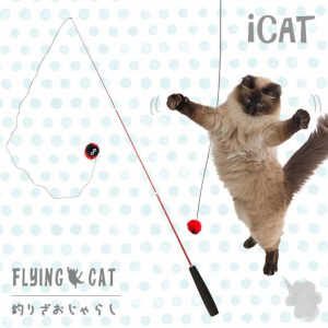 iCat FLYING CAT 釣りざお猫じゃらし てんとう虫ボール